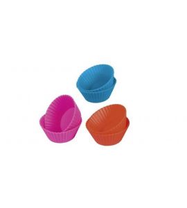 Mini-Muffinförmchen Silikonförmchen 6er Pack bunt