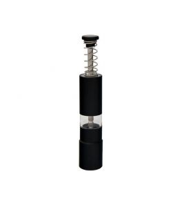 Mini Pfeffermühle schwarz 15 cm