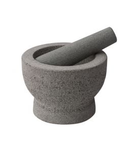 Mörser Granit natur mit Stößel 14,5 cm
