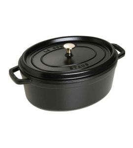 New classic by Staub Cocotte 33 cm schwarz