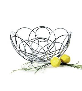 Obstkorb Ringe verchromt