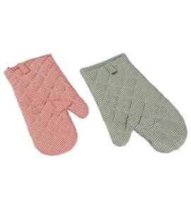 Paar Backofenhandschuhe bunt