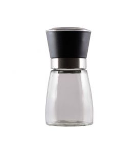 Pfeffermühle 13cm Glas schwarz