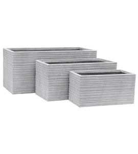 Pflanztopfset 3tlg Rille recht