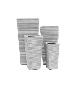 Pflanztopfset 4tlg Rille hoch
