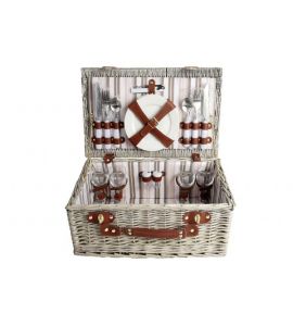 Picknickkorb für 4 Personen 38x38x21 cm