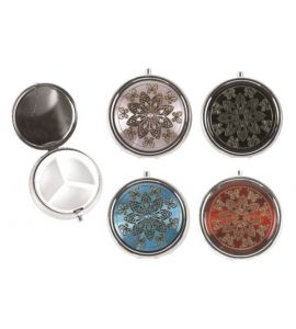 Pillendose 5x1,7 cm sortiert