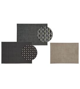 Platzset 45x33cm schwar/anthra