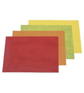 Platzset Kunststoff rot 45x33 cm
