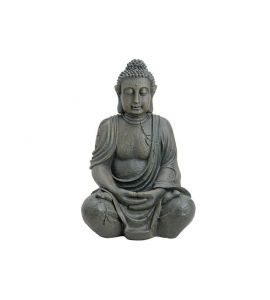 Poly Buddha braun sitzend 68cm