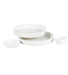 Ragout fin Form weiß 9 cm