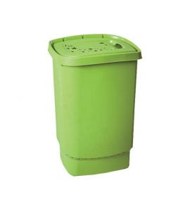 Rotho Wäschebox Flowers 55 ltr. grün
