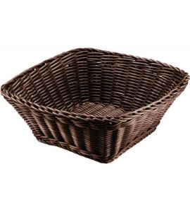 Saleen Korb quadratisch 23x23x9 cm braun