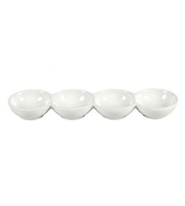 Schale 32x8x3cm weiss