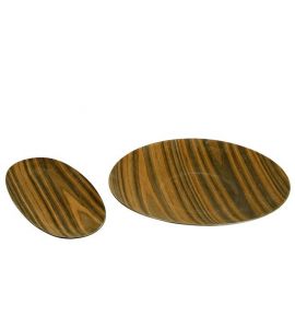 Schale 42x20cm dkl-braun Holzo
