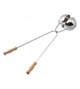 Schneeballeisen mit Holzgriff 9x51 cm