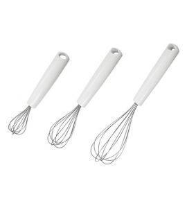 Schneebesen 15cm ABS weiß