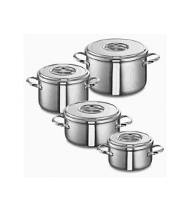 Schulte Ufer Multi Topfset Set 4-tlg. Romana i Edelstahl