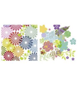 Servietten Flower power 33x33