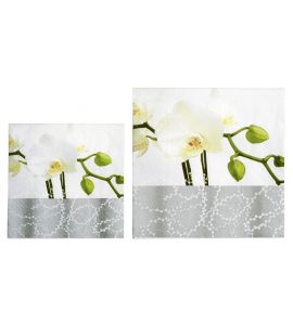 Zellt.Serv. 33x33 Orchidee