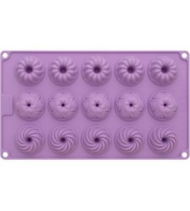 Silikonbackform Violet klein Birkmann