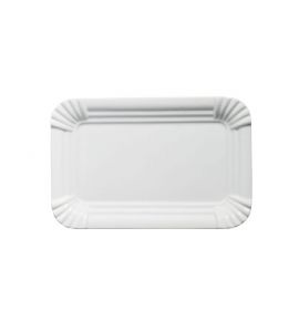 6er Set Snack Imbissteller rechteckig 25x16,5 cm...