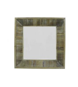 Spiegel SQ Recy. Holz 62x5x62