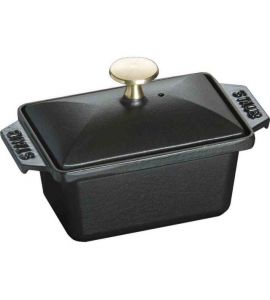 Staub Guss Terrine Schwarz 15 cm x 11 cm