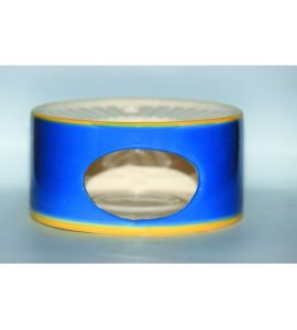 Stövchen Keramik blau gelb