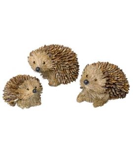 Stroh-Igel natur 11x9x7cm