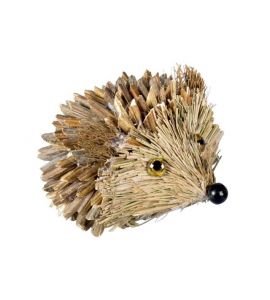 Stroh-Igel natur 6x5x4,5cm