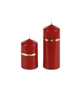 Stumpenkerze Kerze kirsche 15x6 cm
