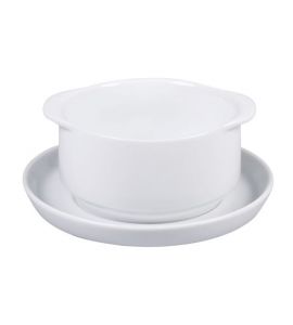 Suppentasse mit Untertasse