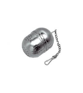 Teeei mit Kette oval Edelstahl