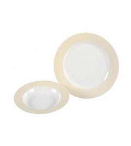 Teller flach 27cm Doppio creme