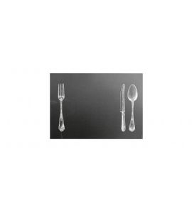 Tischset Sur la table schwarz