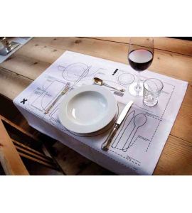 Tischset mit Druck