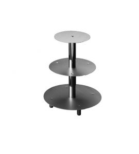 Tortenständer 3-stöckig Aluminium Birkmann