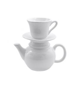 Vase Teekanne m.Tasse 18x18