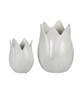 Vase Tulpe H20cm perlmut