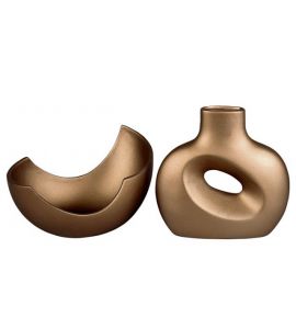 Vase kupfer 23x8x23cm