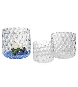 Vase optic H16cm ø 16cm