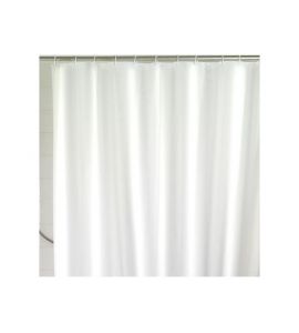 Wenko Duschvorhang uni weiß 180x200 cm