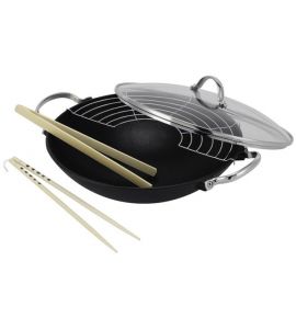 Wok Set Gusseisen Lhasa 30cm