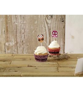 Birkmann Cupcake Deko-Set Eulen