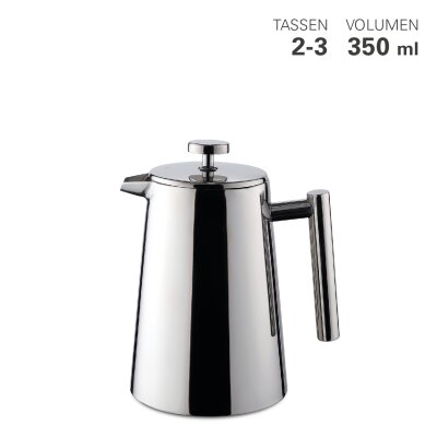 Weis Pressfilterkanne Edelstahl doppelwandig 0,35 ltr.