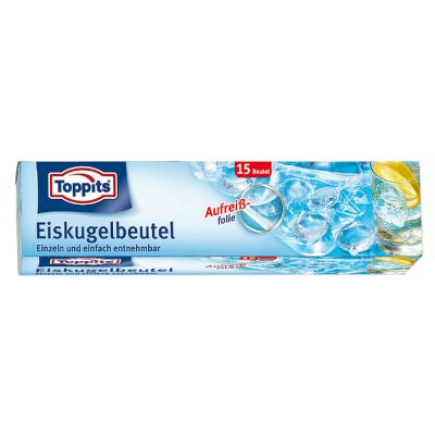 Toppits Eiskugelbeutel Eiswürfelbeutel 15 Beutel