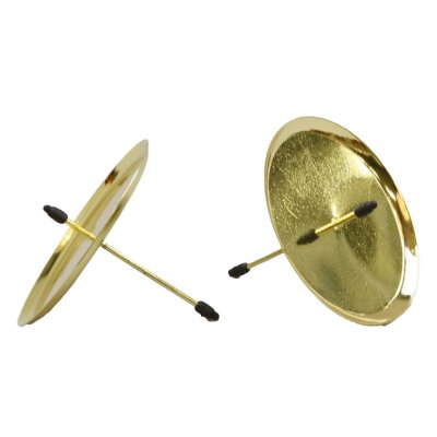 Metall Adventskerzenhalter gold Ø8 cm 4 Stk.