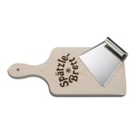 Weis Spätzlebrett mit Teigschaber Fichtenholz...