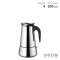 Weis Espressokocher 4 Tassen 200 ml Induktion Edelstahl